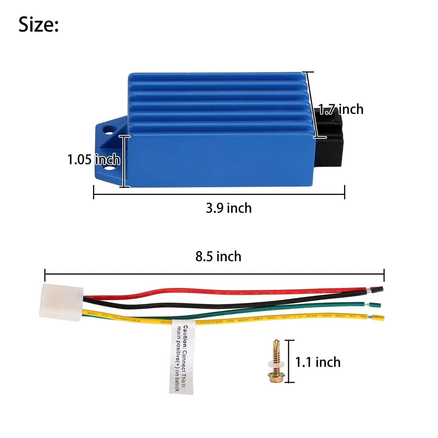 10L0L Golf Cart Voltage Reducer 36V 48V Step Down to 12V 10A 120W DC Converter Regulator Universal for Yamaha EZGO Club Car