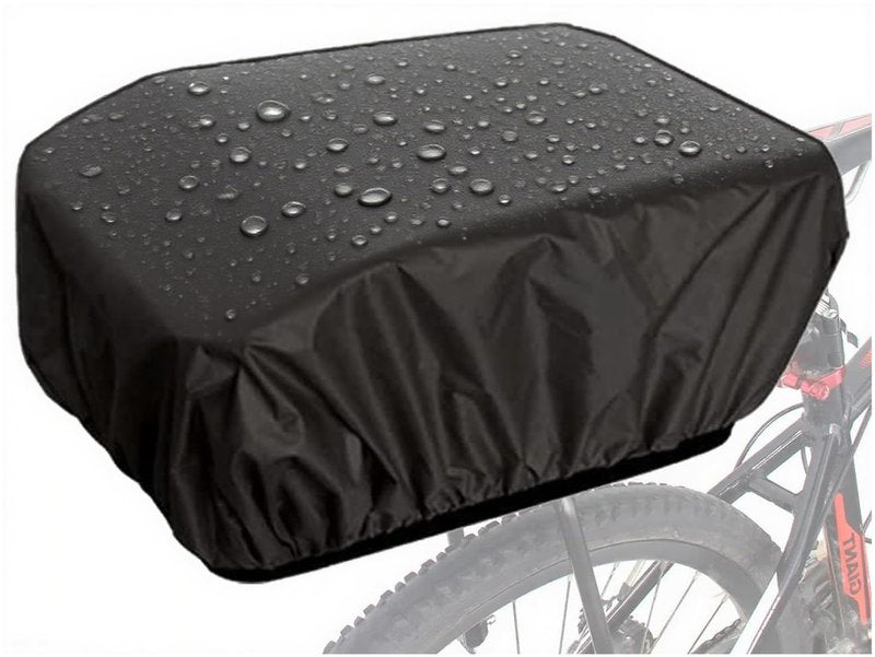 VAOLOAV Bicycle Rear Rack Rain Cover Bike Trunk Rain Cover 35L Black