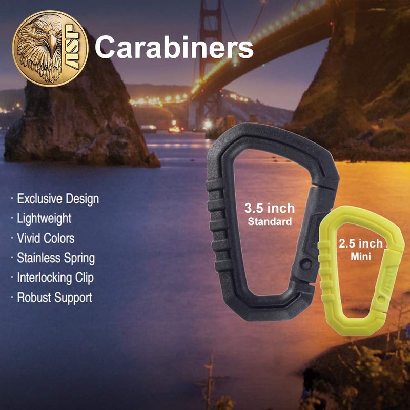 ASP Mini Polymer Carabiner, Black