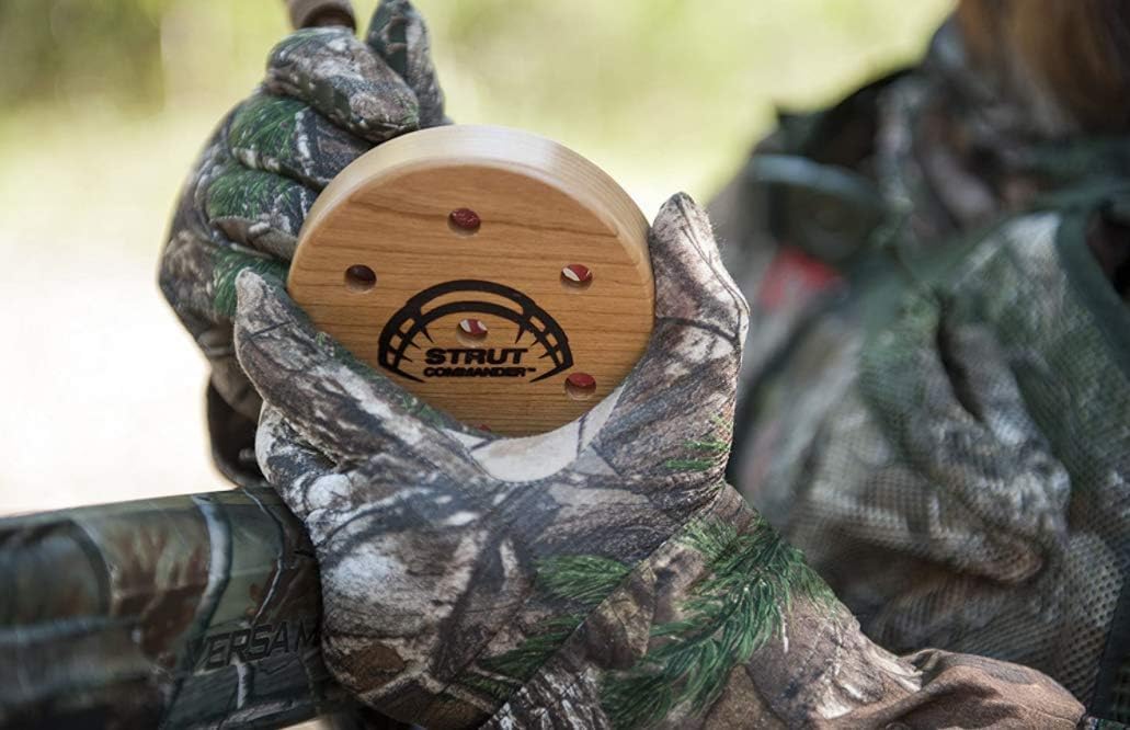 Turkey Pot Call - STRUT COMMANDER Slate & Cherry Scratch Call for Realistic Sound | Perfect for Hunters
