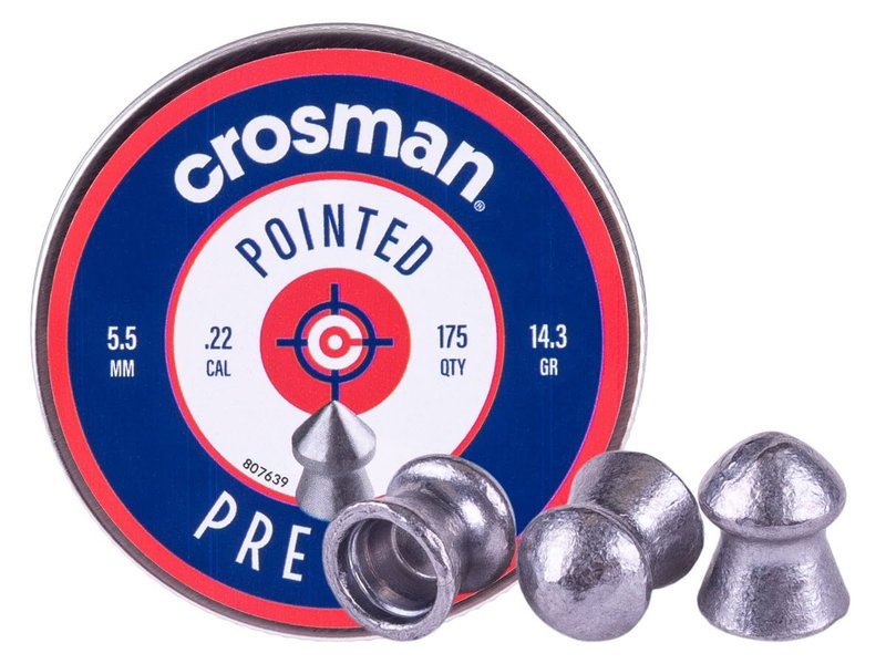 Crosman P022 .22-Caliber Pointed Pellets (175-Count)