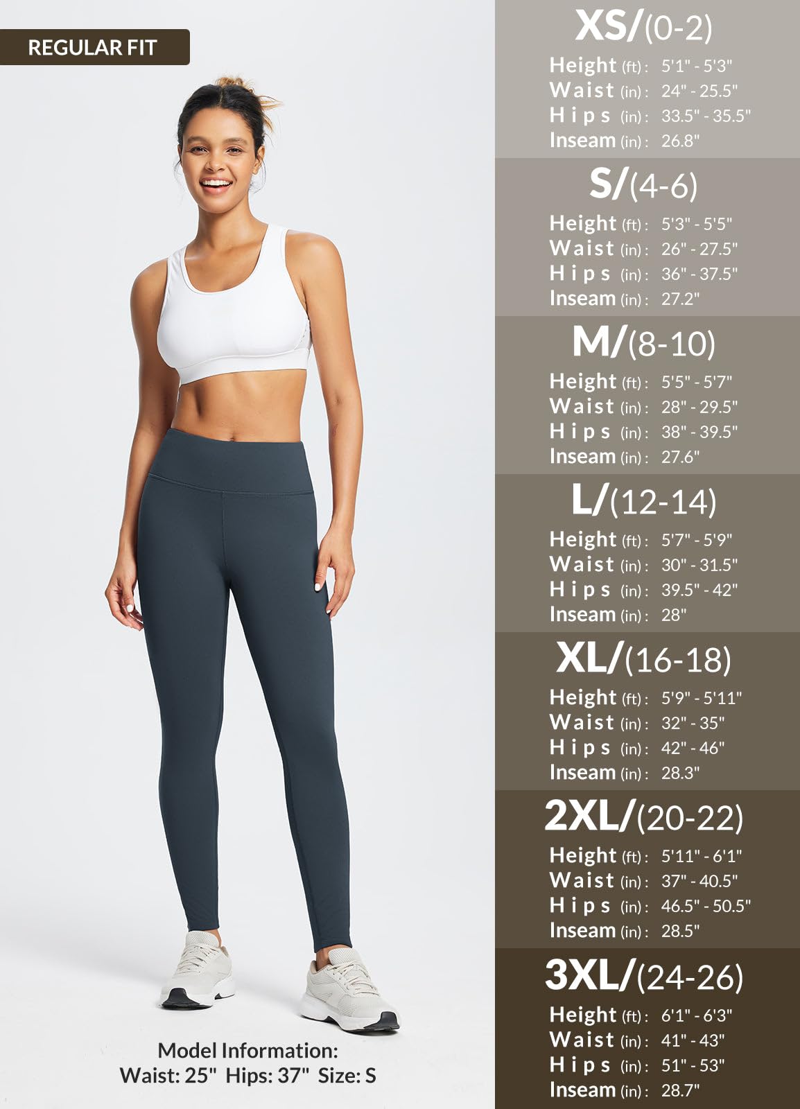 baleaf Fleece Lined Leggings for Women Water Resistant Thermal Hiking Pants Running Gear Skiing Tights Cold Weather Dark Grey M