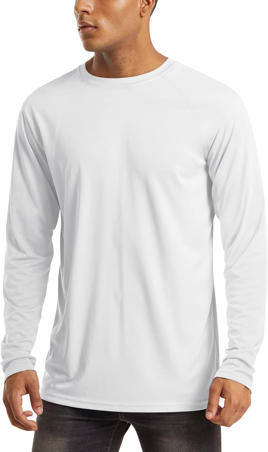 MAGCOMSEN Men's Long Sleeve Athletic Shirt - UPF 50+ UV Sun Protection for Hiking & Running