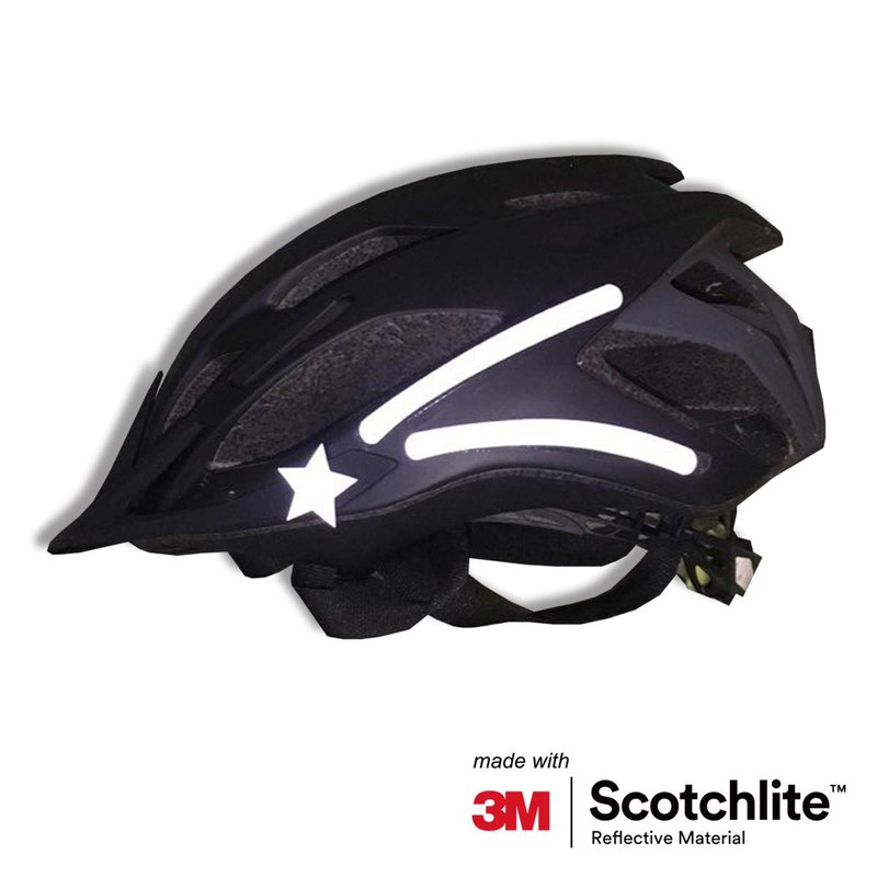 Salzmann 3M Reflective Stickers - Soft Stickers for Backpacks, Bikes, Helmets, prams, etc. - Made with 3M Reflective Material