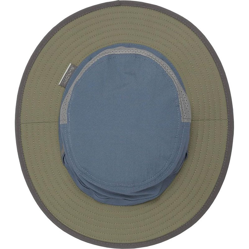 Sunday Afternoons Brushline Bucket Hat, Cream/Juniper, S/M