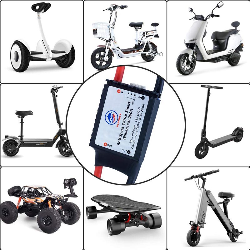 Anti-Spark Switch Smart Enhanced Version for Electric Skateboard/Ebike/Scooter/Robots ESC Automatic Switch