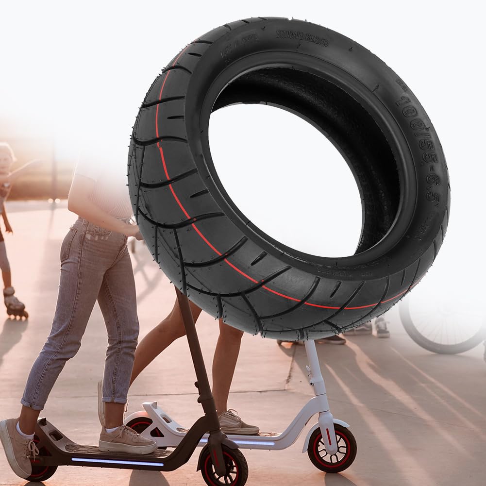 11 inch Electric Scooter Tubeless Tire 90/65-6.5 Tubeless Tires 100/55-6.5 Tubeless Tyre For Modified Electric Scooter Replacement Wheel