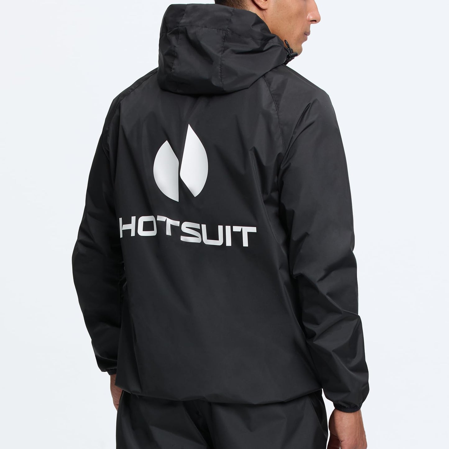 HOTSUIT Sweat Suits Sauna Suit Men Weight Loss Gym Exercise Workout Jacket, Black, 5XL