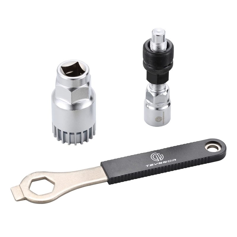 Teyssor Bike Crank Extractor and Bottom Bracket Remover with Spanner Wrench Bicycle Cycling Repair Tool Kit