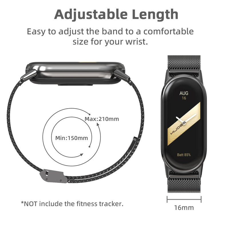 MIJOBS Strap for Xiaomi Mi Band 10/9/8 Breathable Replacement Strap for Mi Fit Band 9 SmartWatch Straps Wristband Bracelet for Women Men