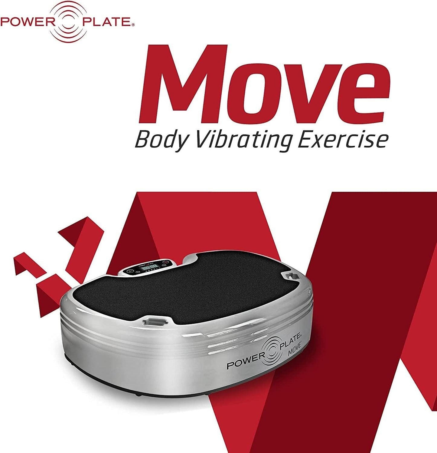 Power Plate Move Vibrating Exercise Platform, Increase Core Strength, Improve Balance and Stability, Black