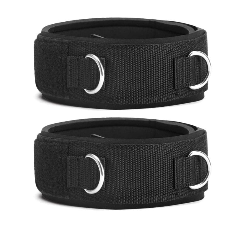 LOOEEL 2Pcs Fitness Thigh Straps Soft Neoprene Padded Fitness Leg Exercise Attachment Adjustable Thigh Resistance Belt for Machines Gym Workout Speed Exercise Taekwondo Football Running