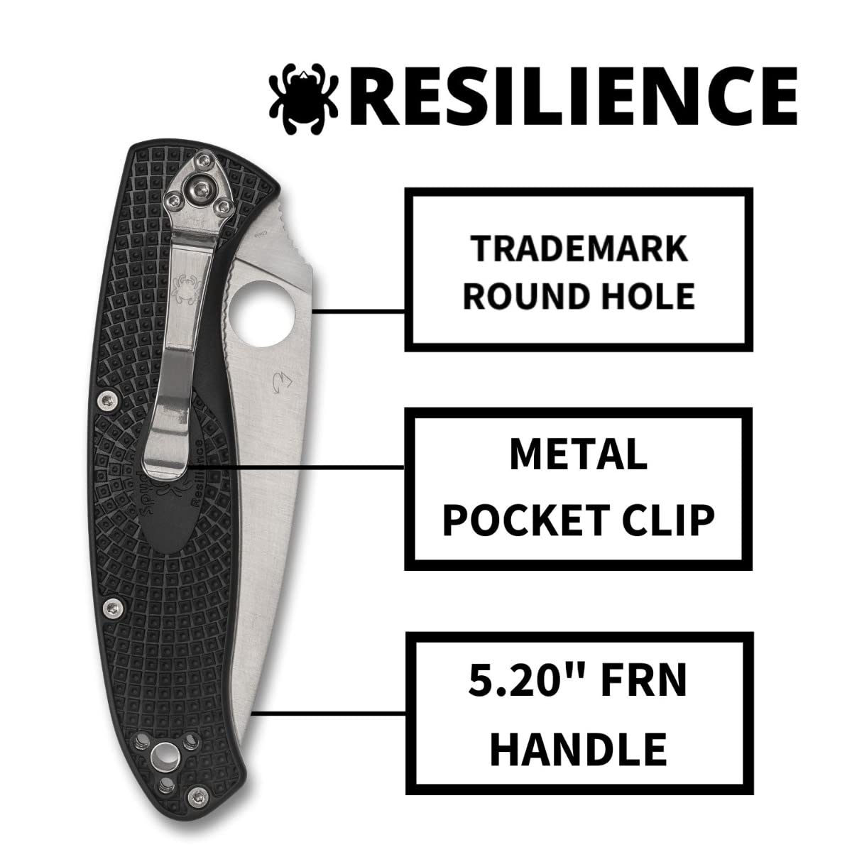 Spyderco C142PSBK Resilience Lightweight