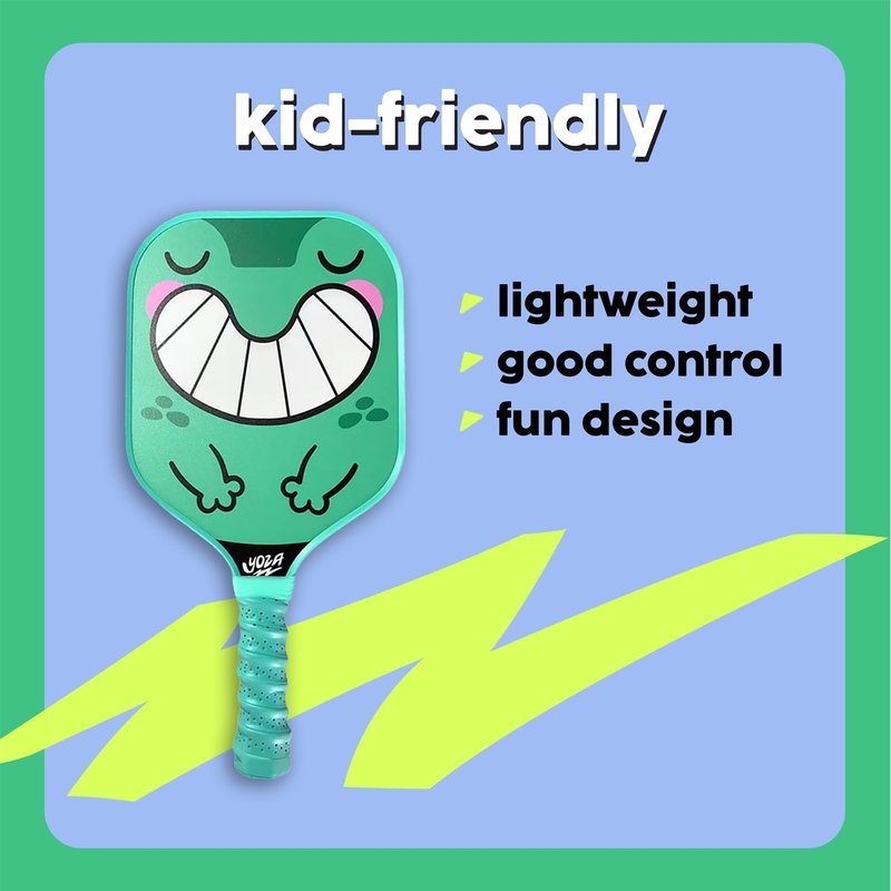 Kids Pickleball Paddle - Panda Pickleball Paddle, Lightweight, Fiberglass, Better Control, Beginner Racket, Perfect Pickleball Gift for Children Ages 4-12, Yoza