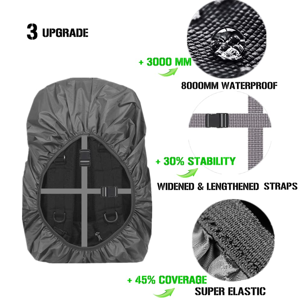 Joy Walker Backpack Rain Cover Waterproof Breathable Suitable for Hiking/Camping/Traveling(for 40-55L Backpack)