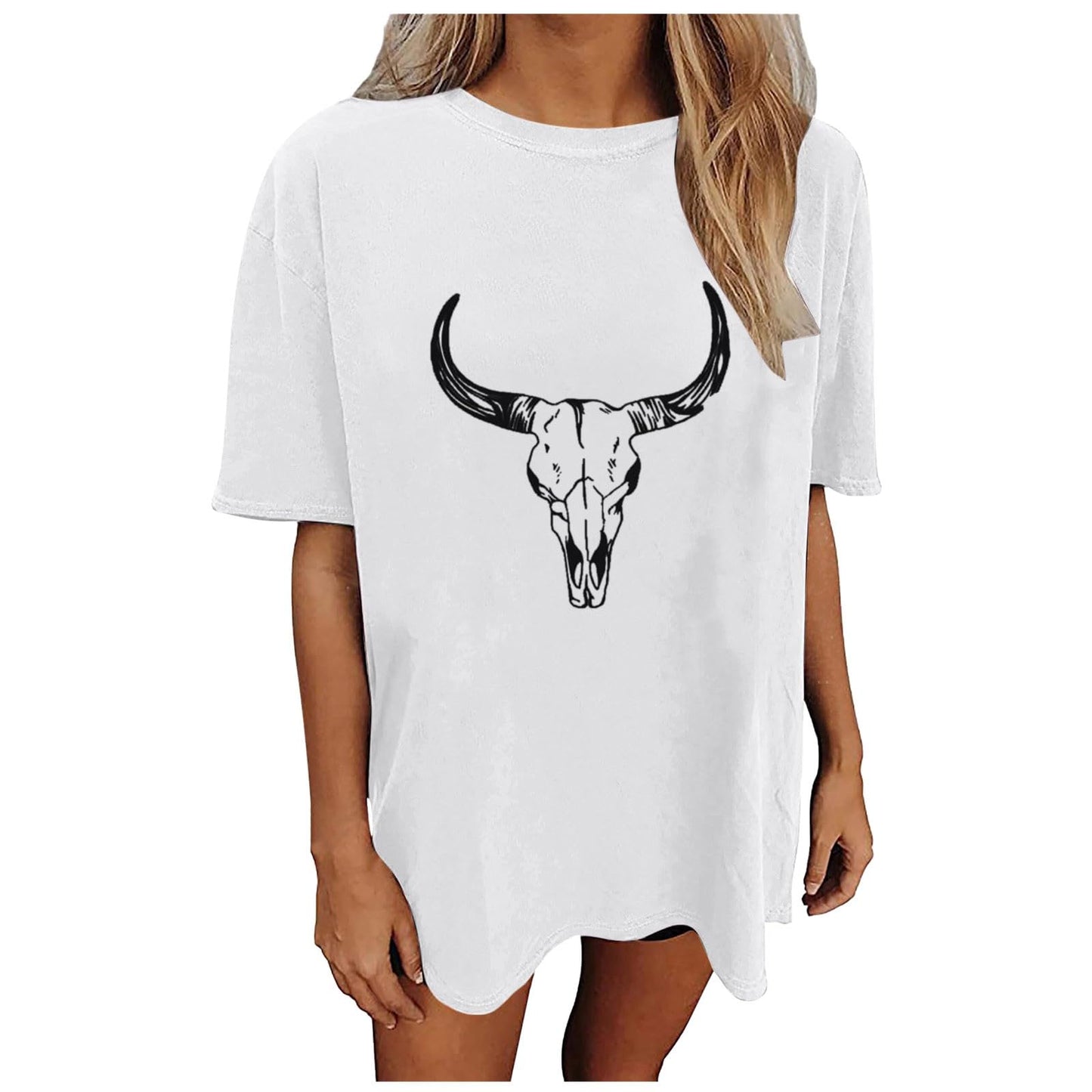 Womens Oversized Tshirt Flower Graphic Tees Nashville Music Short Sleeve Shirts Summer Casual Loose Beach Tops 2024