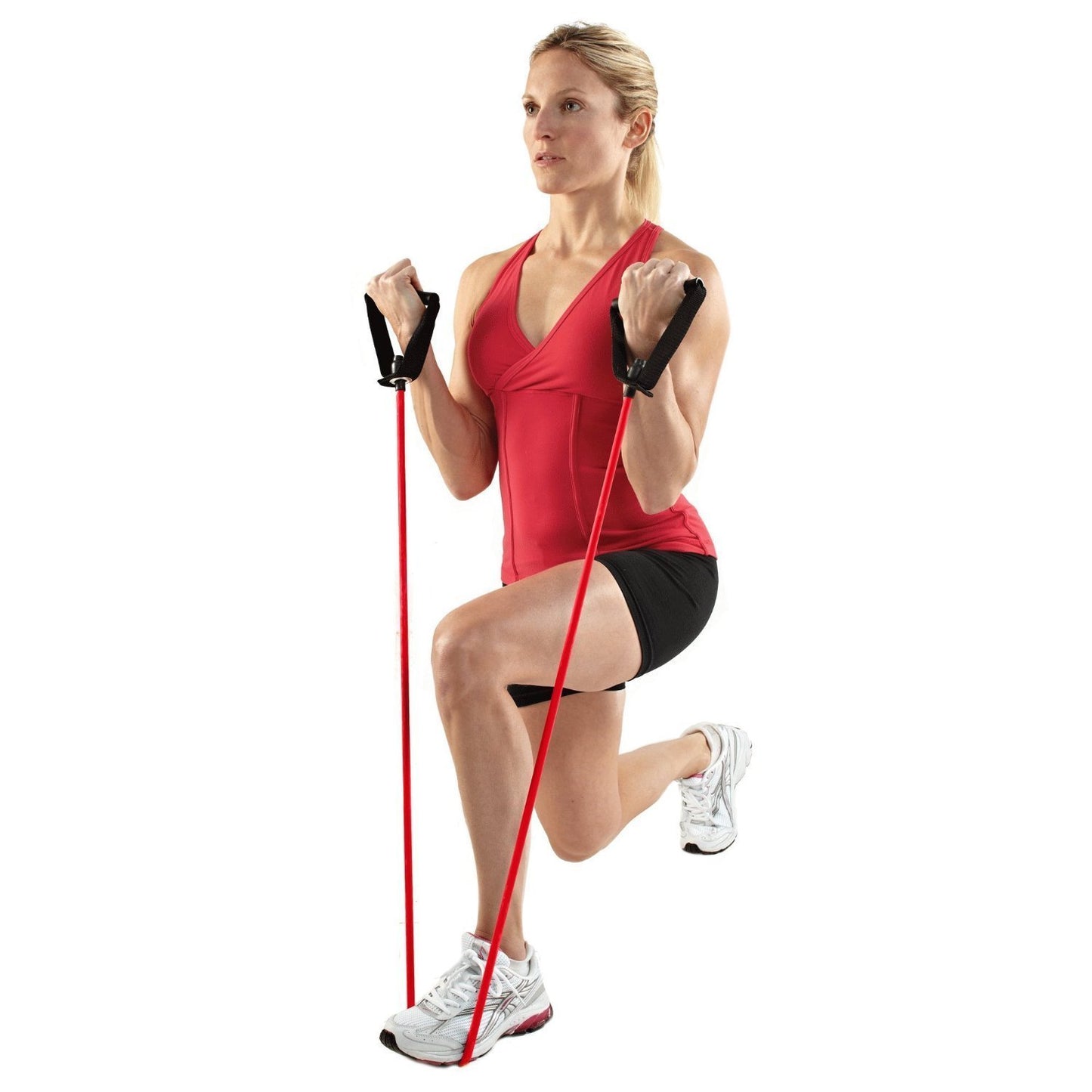 SPRI 07-71550 Xertube Resistance Band w/Door Attachment, Red, Medium