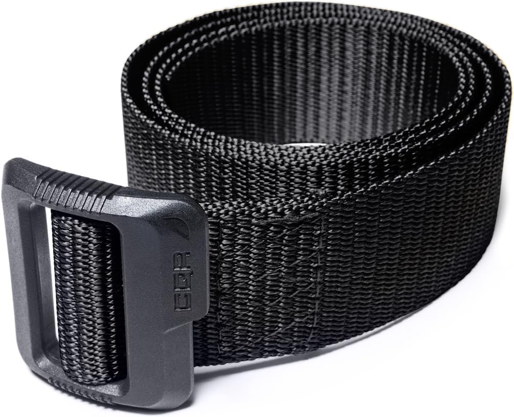 CQR Tactical Belt - Military Style Heavy Duty EDC Belt with Quick-Release Buckle | Adjustable Size