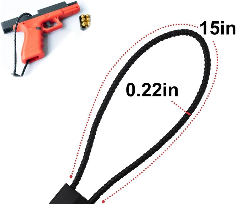 Cable Gun Locks - Keyed Alike 15" Cable Lock for Pistols, Handguns, Rifles | CA DOJ Approved Firearm Safety Solution