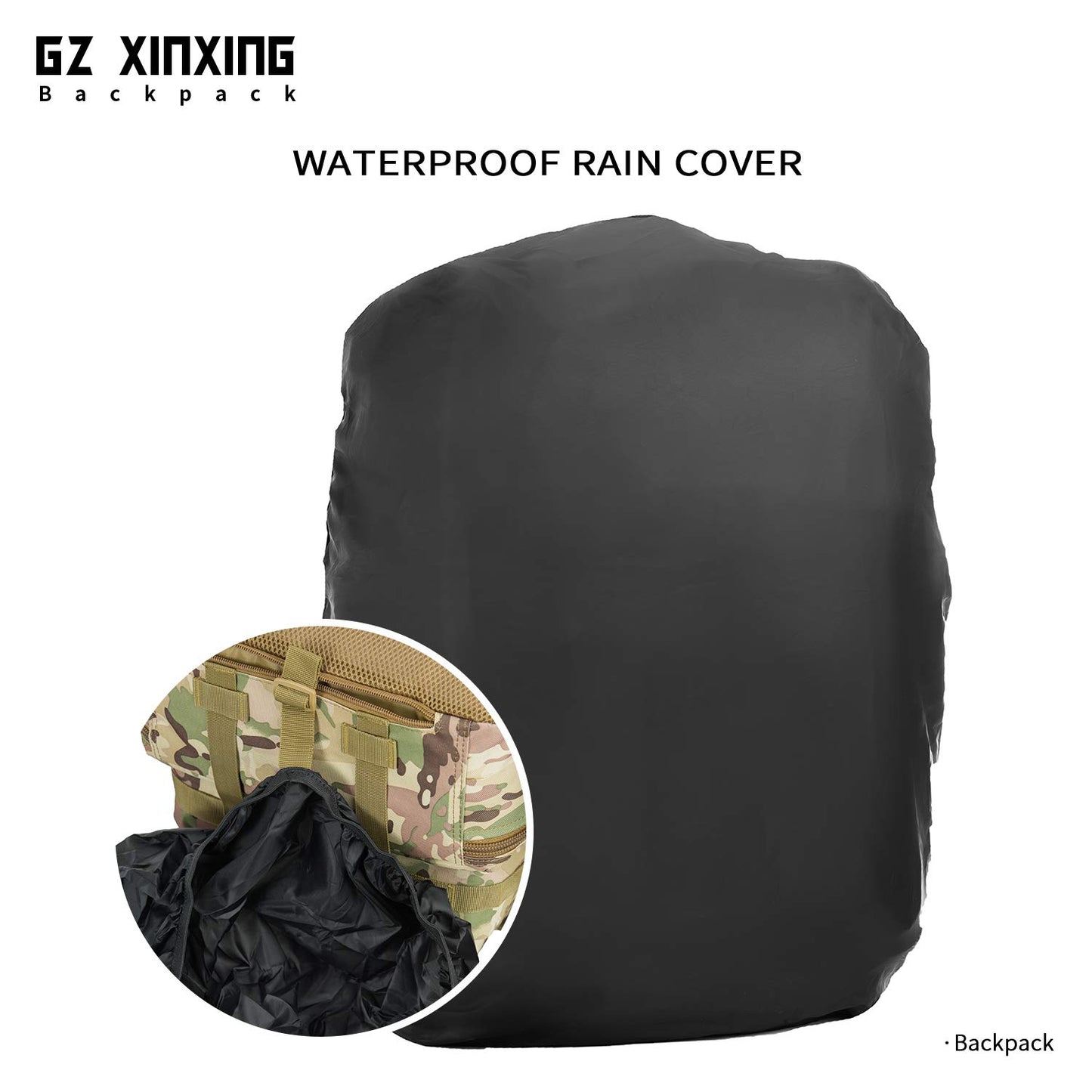 GZ XINXING 45L Large 3 day Molle Assault Pack Military Tactical Army Backpack Bug Out Bag Rucksack Daypack (CP)