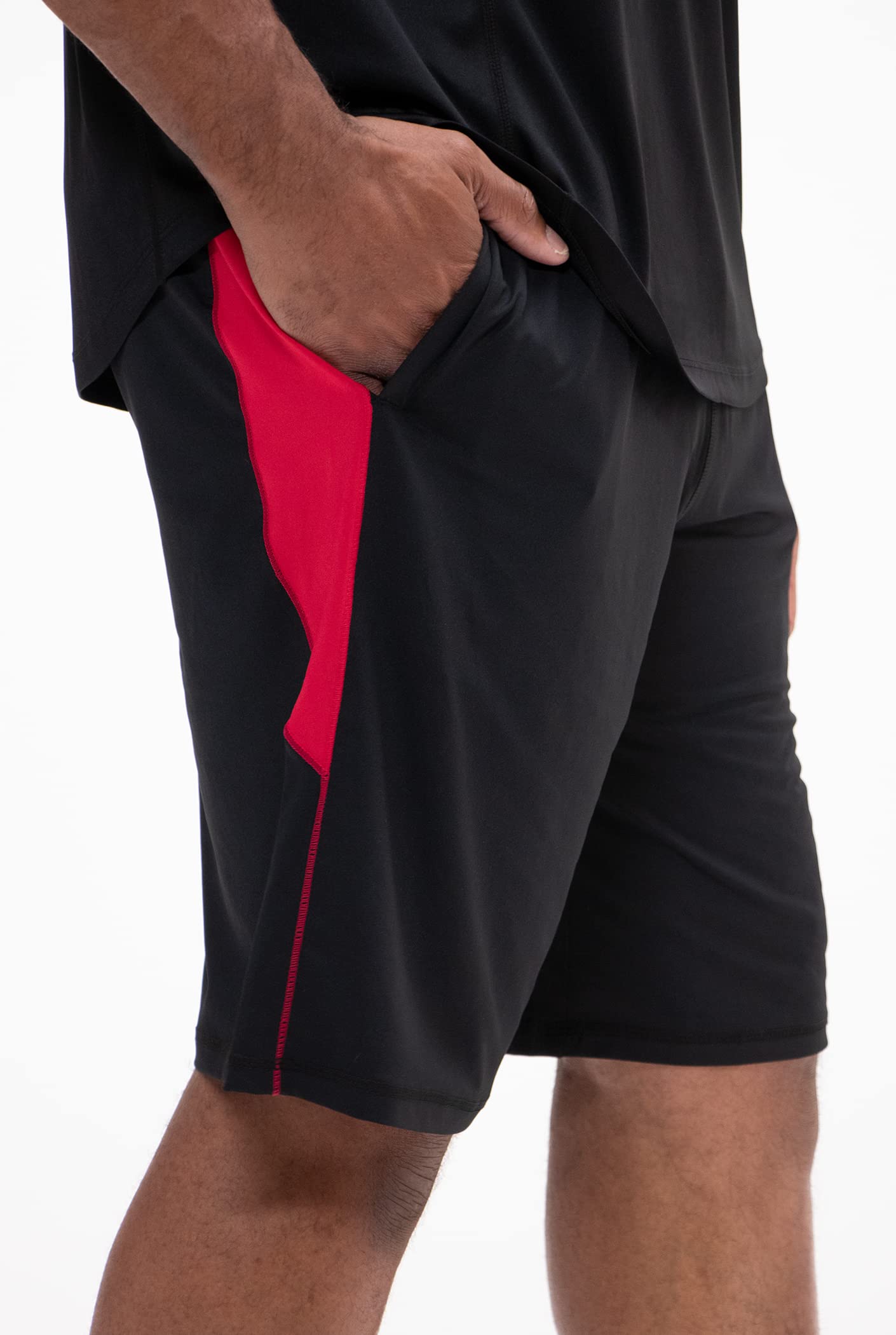 DEVOPS Men's 2-Pack Loose-Fit 10" Workout Gym Shorts with Pockets