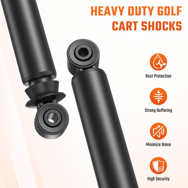 CLUBRALLY Golf Cart Rear Shock Absorbers, RXV Rear Shocks for 2008-2013 EZGO RXV, OEM#603637, 611724