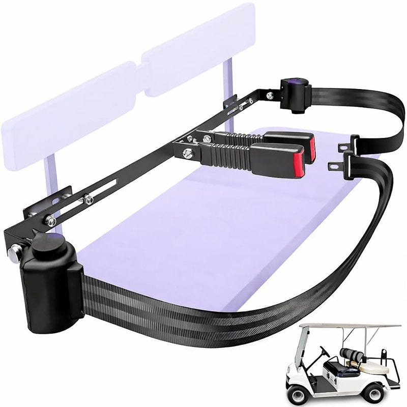 AIWEILUCK 2 Passenger Golf Cart Retractable 42" Seat Belts with Belt Bracket Kit for Yamaha Club Car DS Precedent EZGO TXT RXV
