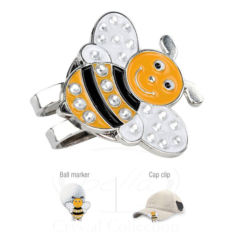 Okuyonic Golf Ball Mark, Decoration Magnetic Golf Marker for Outdoor(Orange bee)