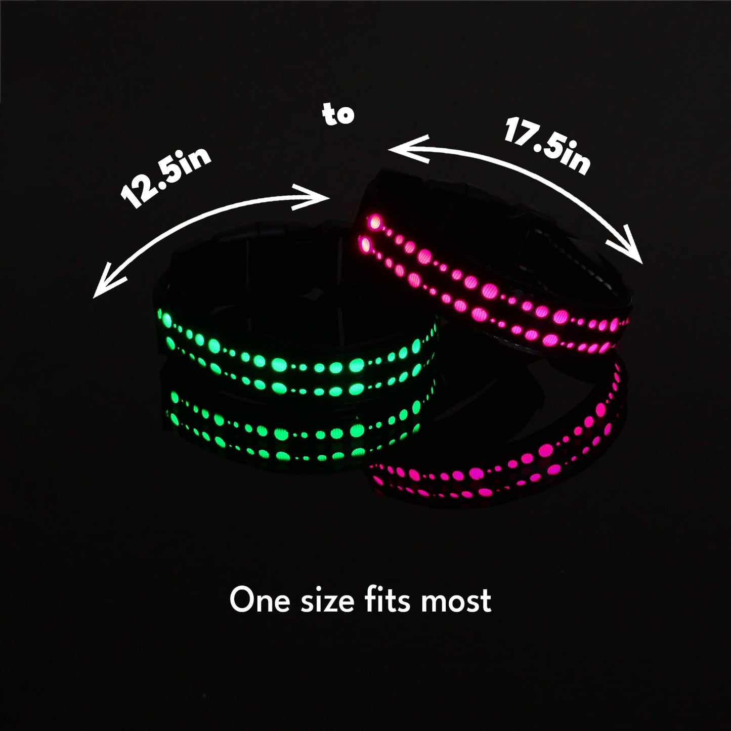 House Of Rave Rechargable LED Armband, Choker for Festival Outfit - Futuristic Cyber Punk Rave Accessory for Men, Women… (Red - Style 2)