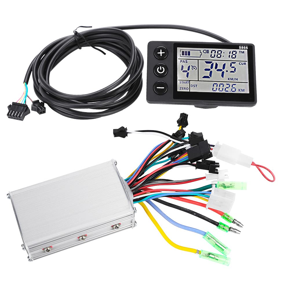 Motor Speed Brush Controller, 24V/36V and 36V/48V, 250W/350W, with LCD Display Panel for Electric Scooter