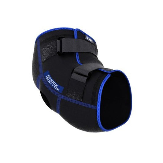 Shock Doctor Ice Recovery Elbow Compression Wrap, Black, Small/Medium