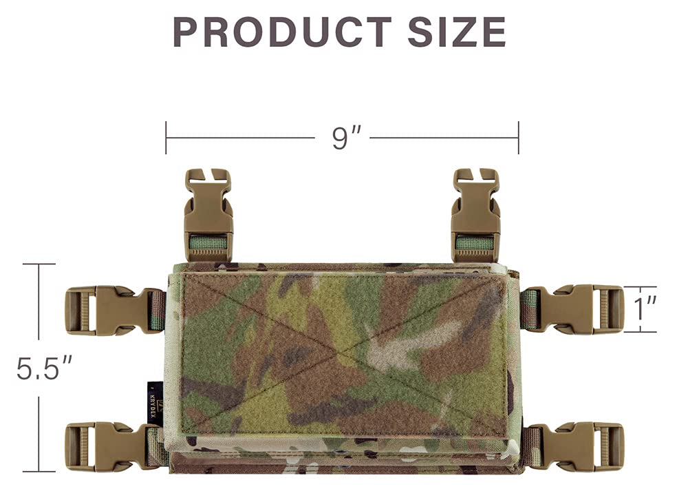 KRYDEX MK3 Placard with Hook Backing for Tactical Vest Chest Rig (MC)