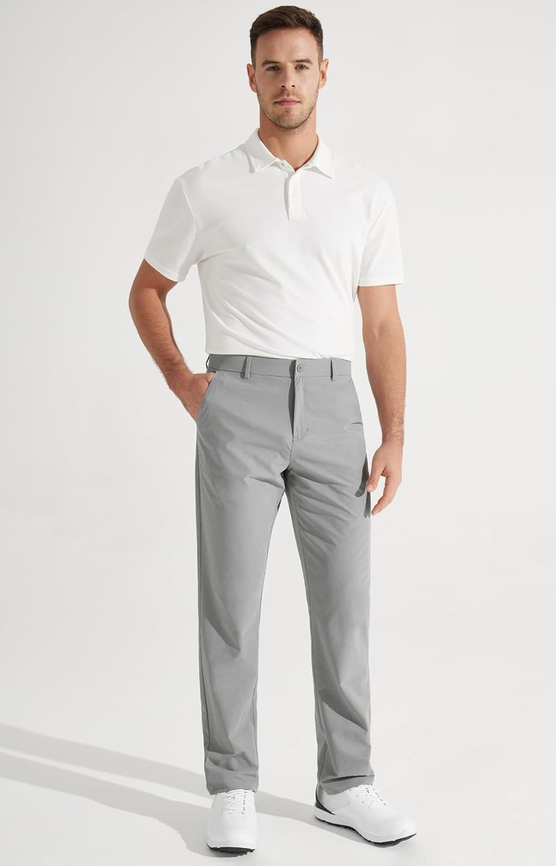 Libin Men's Golf Pants - Stretch Quick-Dry Casual Trousers with Pockets | Lightweight 30"/32"/34" Sizes