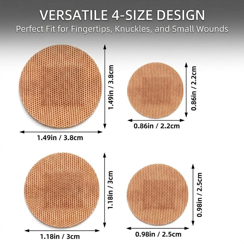 100PCS Small Round Bandages for Face, 4 Sizes Spot Bandages, Circle Bandaids for Wound Care and Hide Skin Spots Ideal for Small Incisions