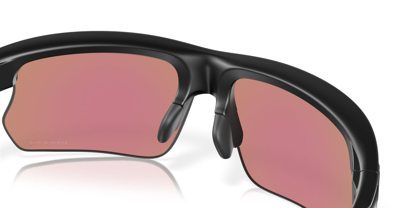 Oakley OO9400 Bisphaera Rectangular Sunglasses, Matte Black/Prizm Golf, 68 mm