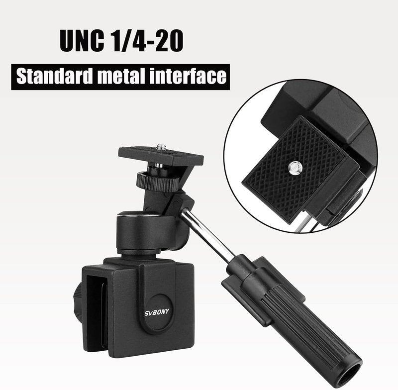 SVBONY Car Window Mount - Adjustable Clamp for Spotting Scope, Monocular, Binocular, SLR Camera | Compact Design
