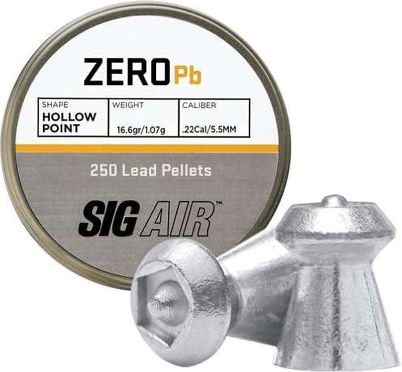 SIG Sauer 22 Cal Zero Pellets - 16.6 Grain Hollowpoint | 250 Count