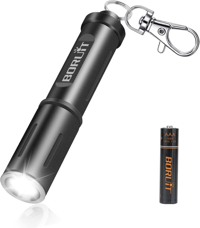 Compact Keychain Flashlight - Mini EDC LED Light, AAA Battery Powered for Travel & Emergencies | Lightweight Design