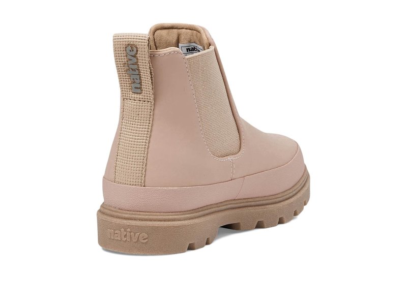 Native Shoes Unisex-Kids Kensington Chelsea Boot, Chameleon Pink/Flax Tan, 13 Little Kid