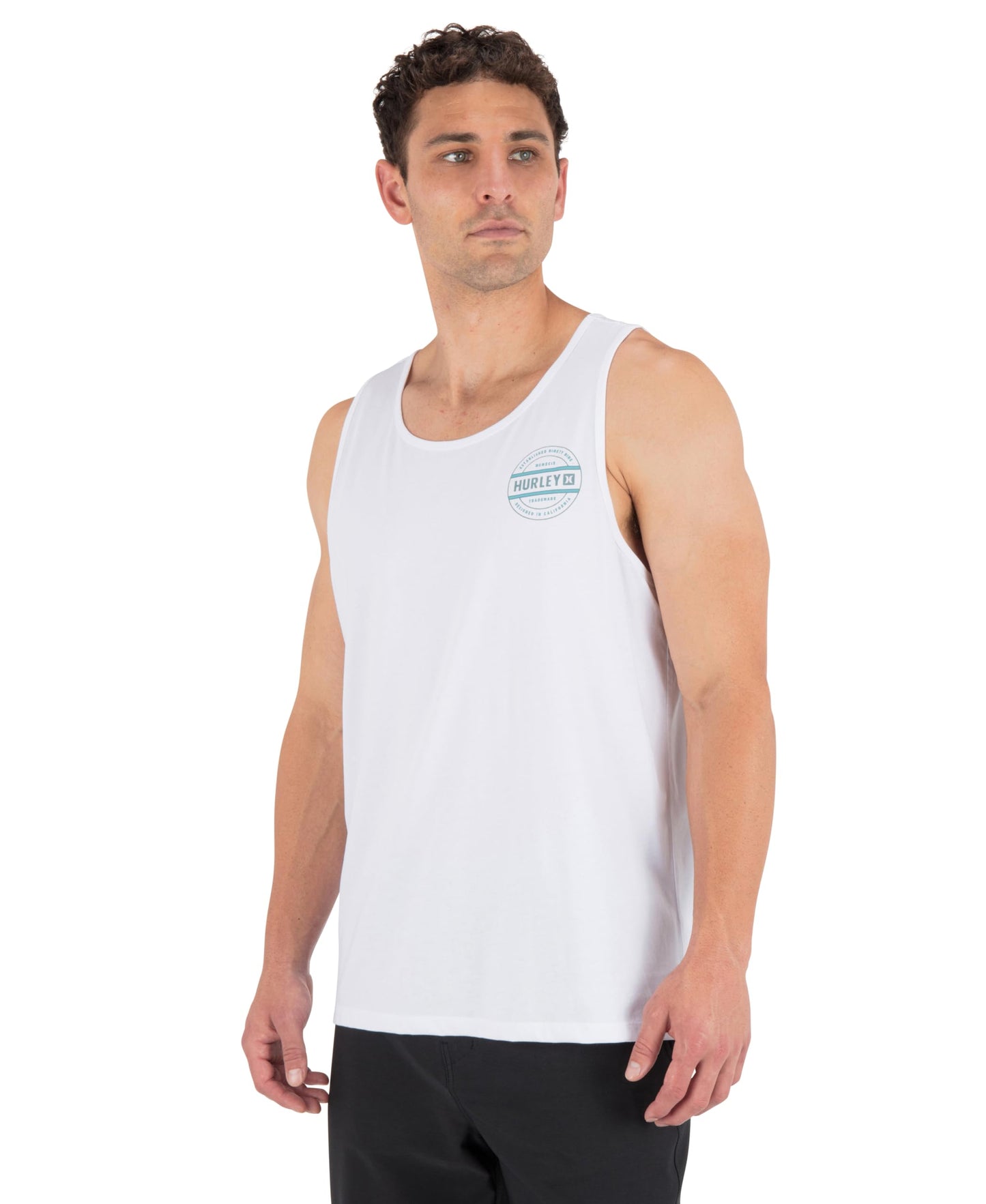 Hurley Men's Filler Tank Top, White, L
