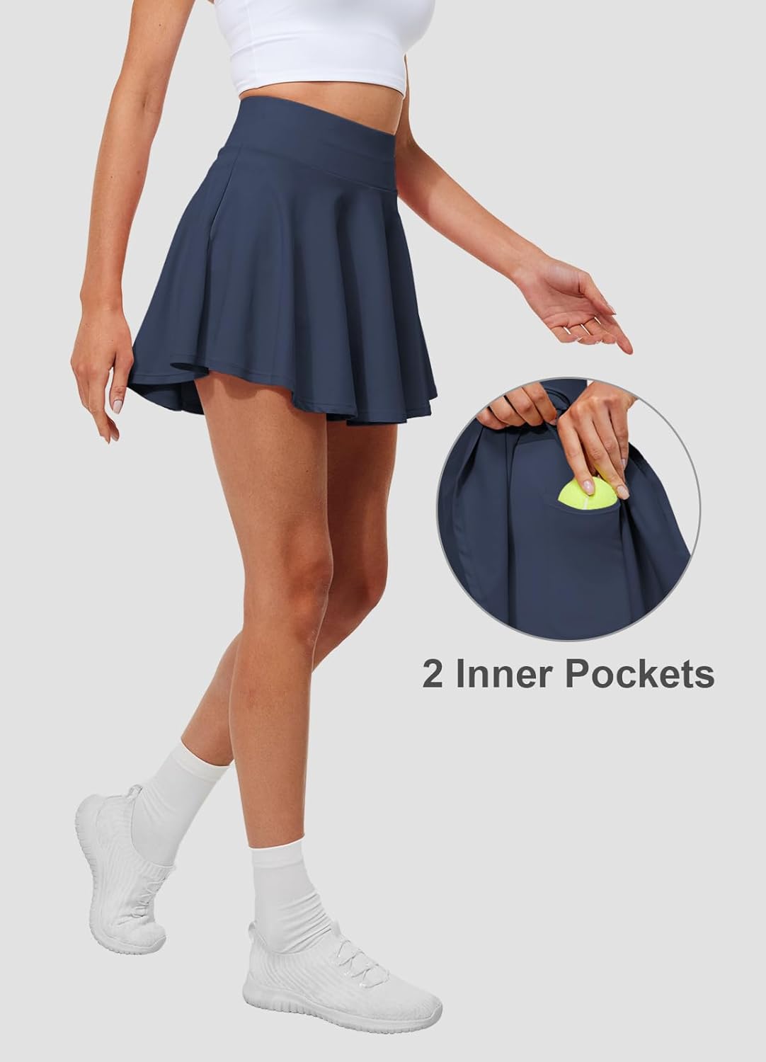 Pleated Tennis Skirts for Women - High Waisted Golf Skorts with Tummy Control & Pockets | Lightweight Design