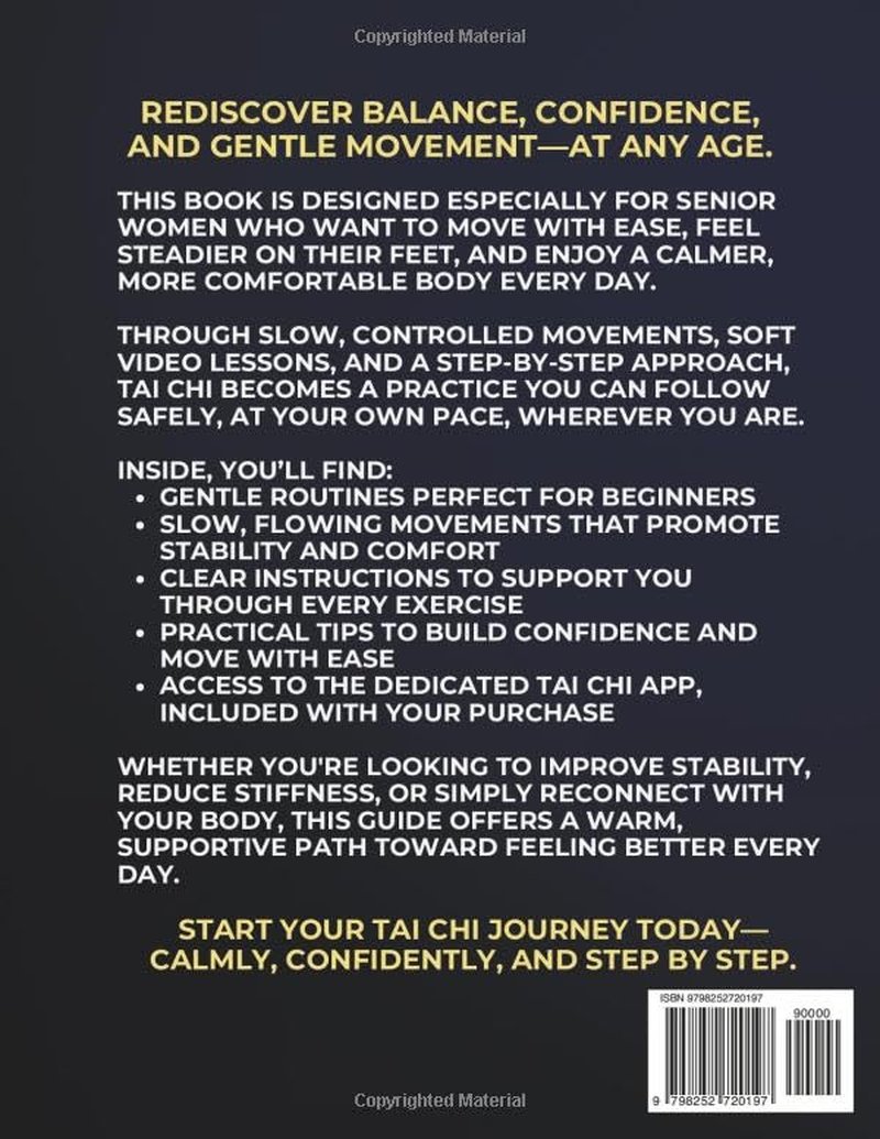 Tai Chi for Senior Women - Enhance Balance & Mobility with Guided Video Lessons | Illustrated Companion App