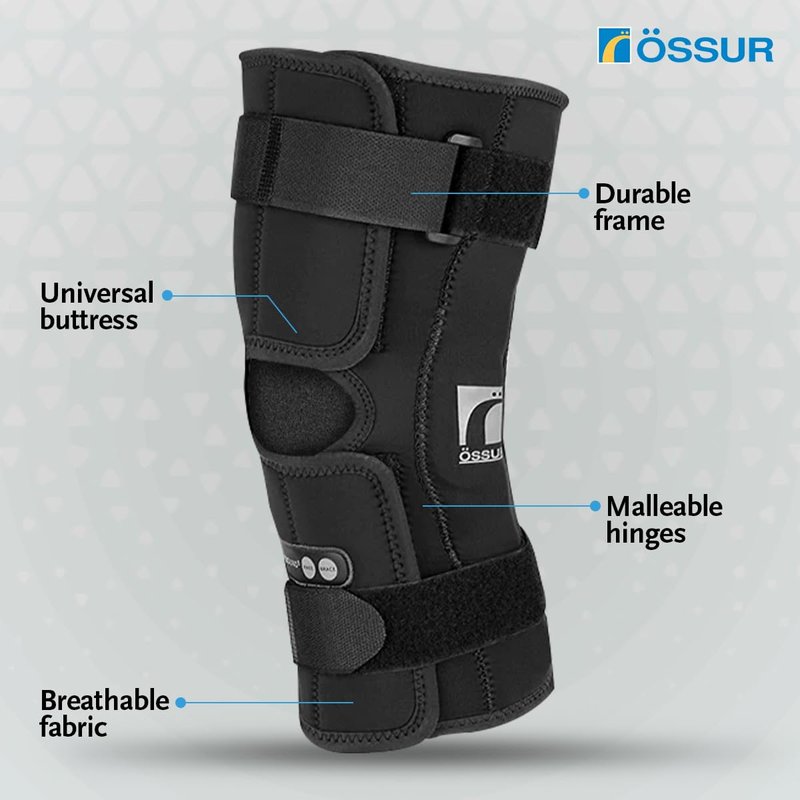 Össur Rebound Knee Wrap - Premium Compression for Personalized Knee Support, Stability, and Comfort in Sports, Workouts, and Everyday Wear - Enhance Knee Health and Performance (X-Large)