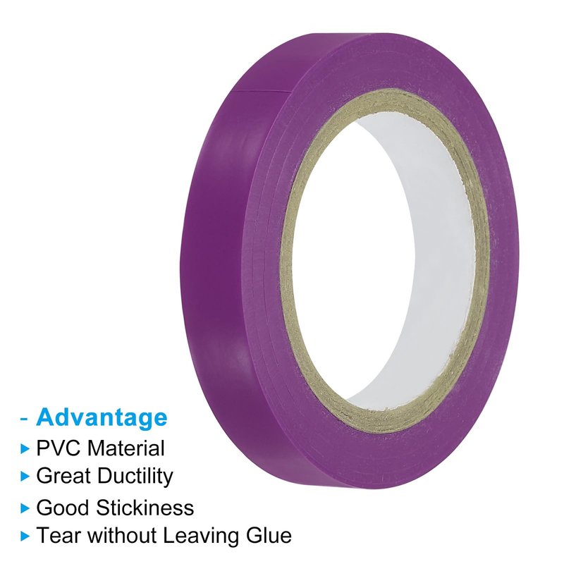 PATIKIL 32.8Ft Grip Finishing Tape, 2 Pack PVC Racquet Finishing Tapes Racket Accessories Sticky Seal for Tennis Badminton, Purple