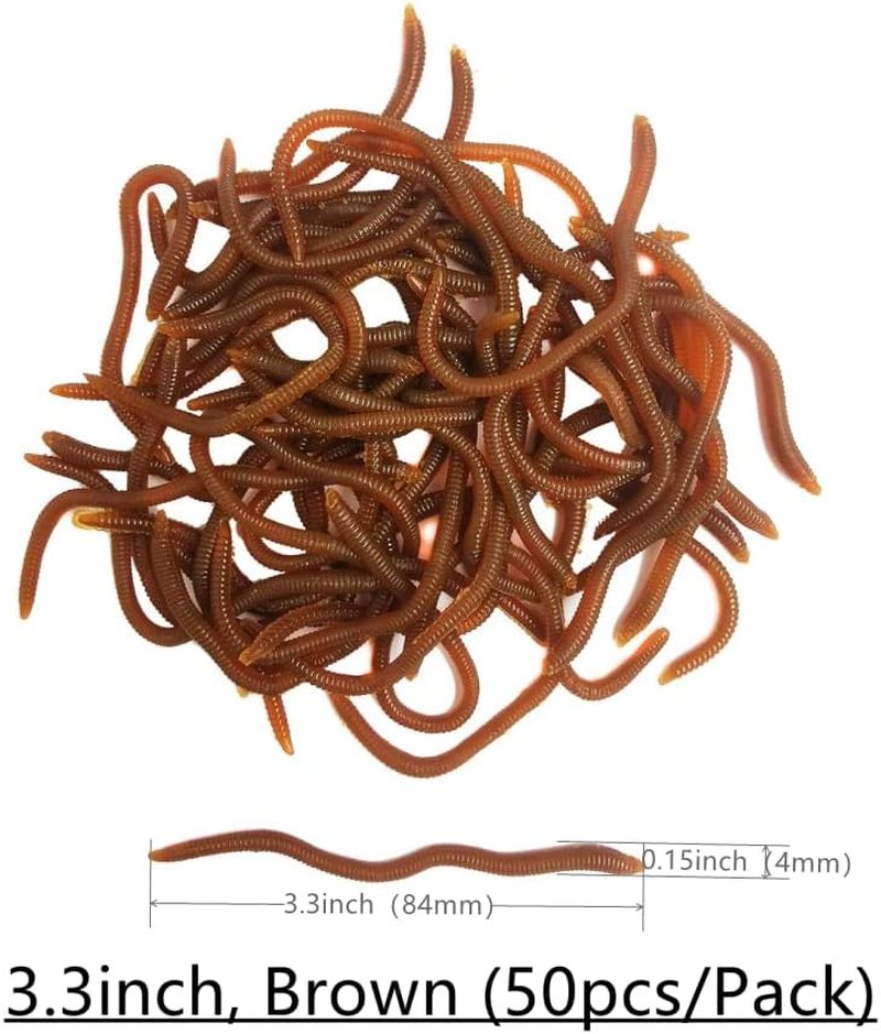 Lifelike Fishing Soft Lure - 1.6in/3.3in/3.9in Trout Worm Bait | Realistic Bloodworm Grub Design