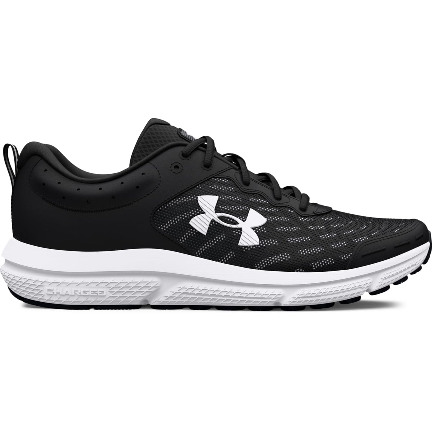 Under Armour Men's Charged Assert 10, (001) Black/Black/White, 5.5, US