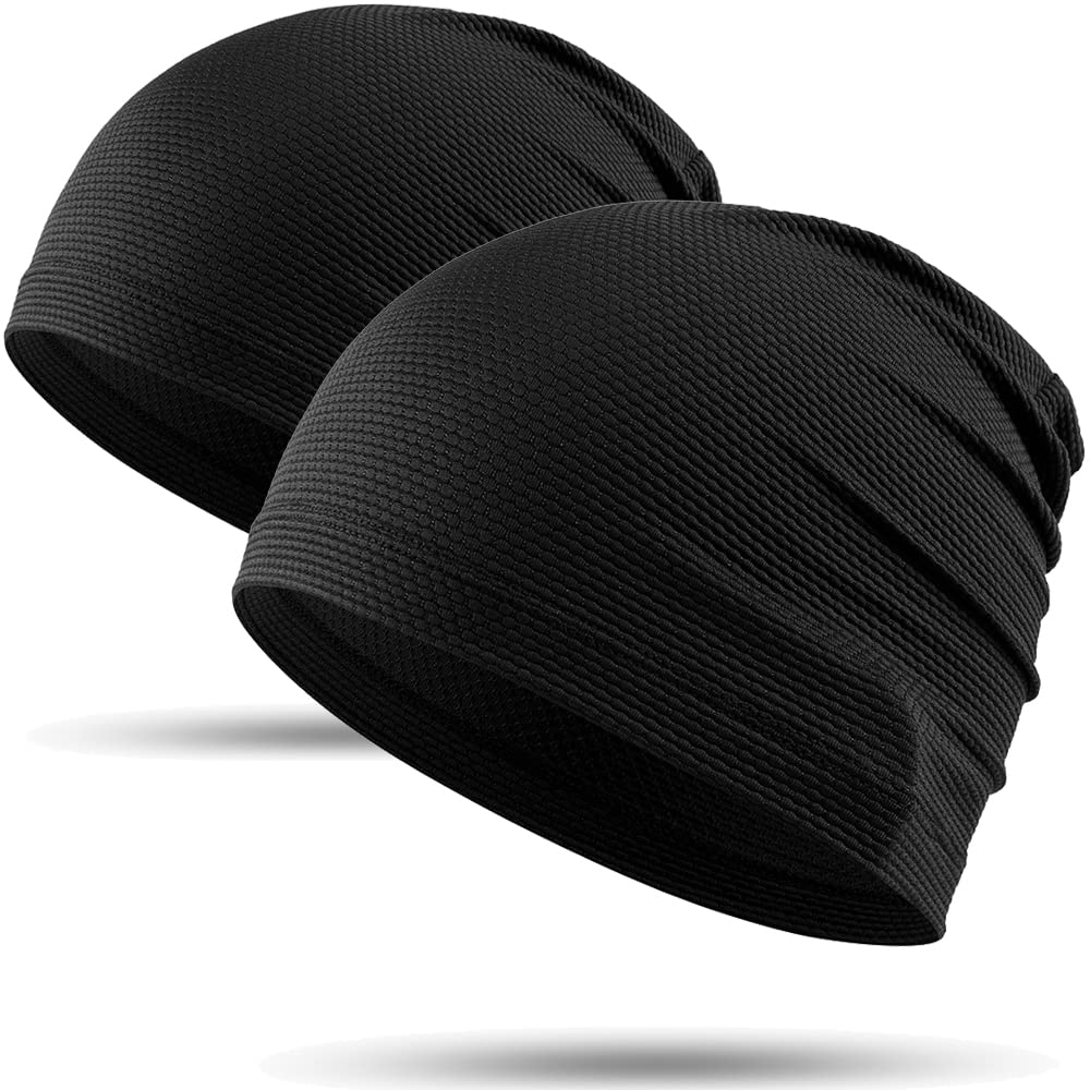 WTACTFUL 2-Pack Cooling Skull Cap Breathable Mesh for Men Women