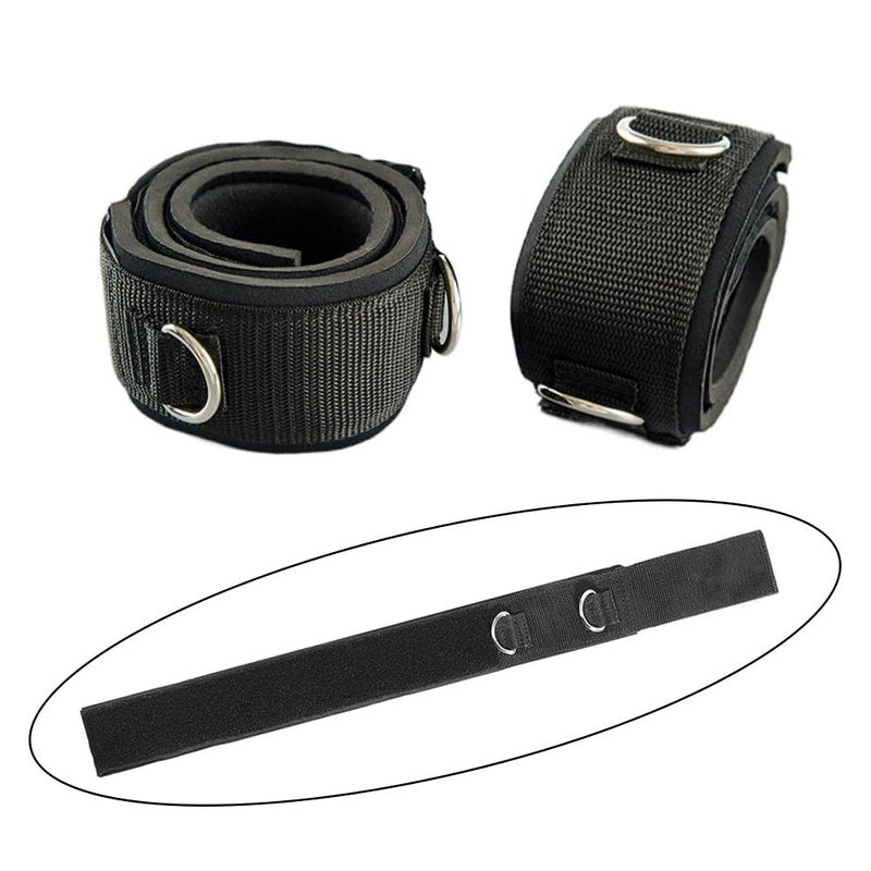 LOOEEL 2Pcs Fitness Thigh Straps Soft Neoprene Padded Fitness Leg Exercise Attachment Adjustable Thigh Resistance Belt for Machines Gym Workout Speed Exercise Taekwondo Football Running