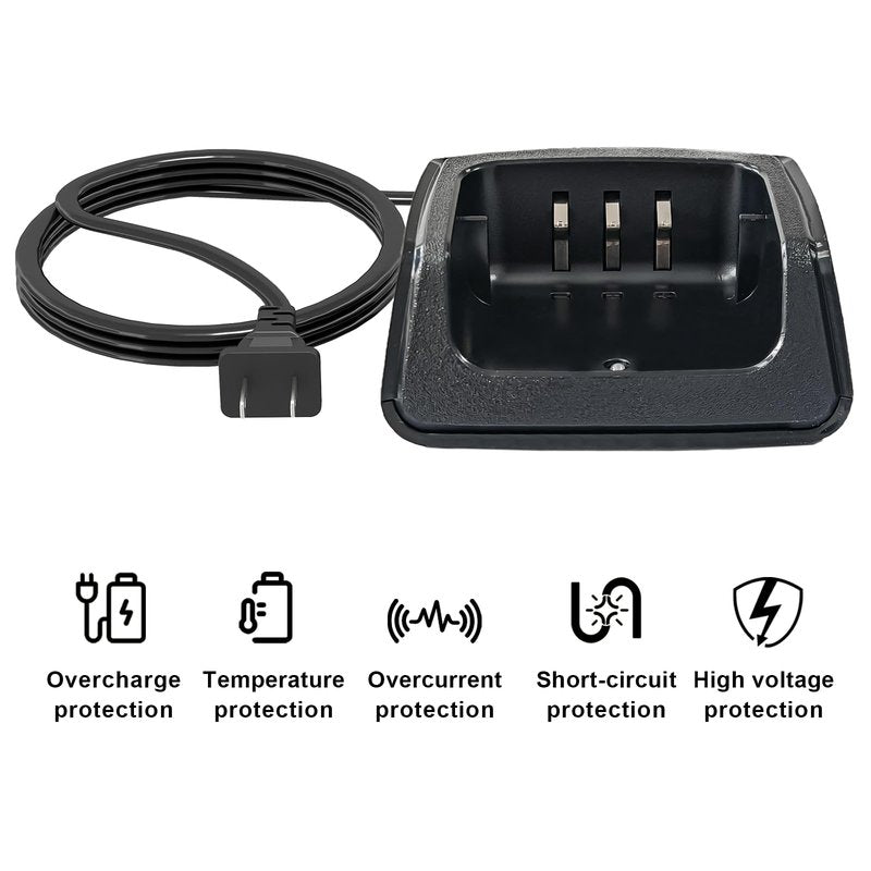 2 Pack BAOFENG UV-13 Pro Charger Base US Adapter for P15UV Radio Accessories DC8.4V for TYT UV88 UV99 Walkie Talkie UV-13 Pro V2