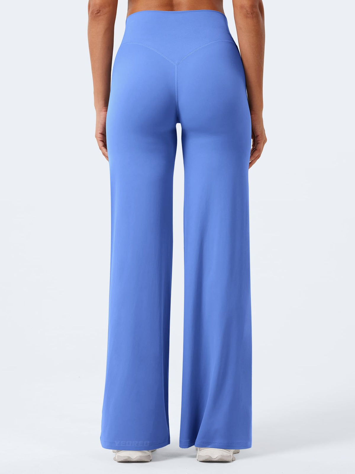 YEOREO Workout Womens Straight Leggings 31.5" Eddiy Gym Yoga Pants Blue XXL